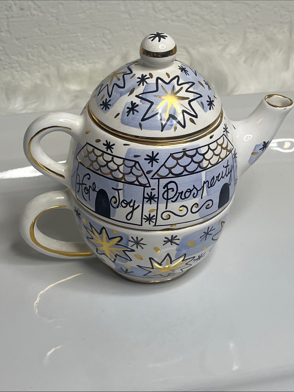 Starbucks Vintage 1998 "Tea for One" hand-painted from Italy - Picture 5 of 6